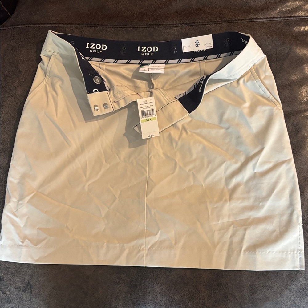 Izod Light Tan Golf Skort